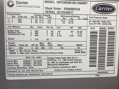 Carrier equipment identification label